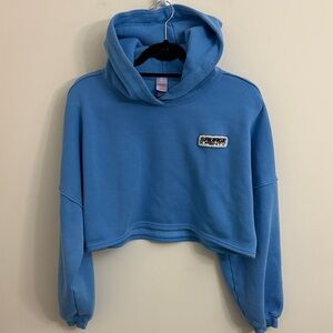 Savage X Fenty Blue Cropped Hoodie